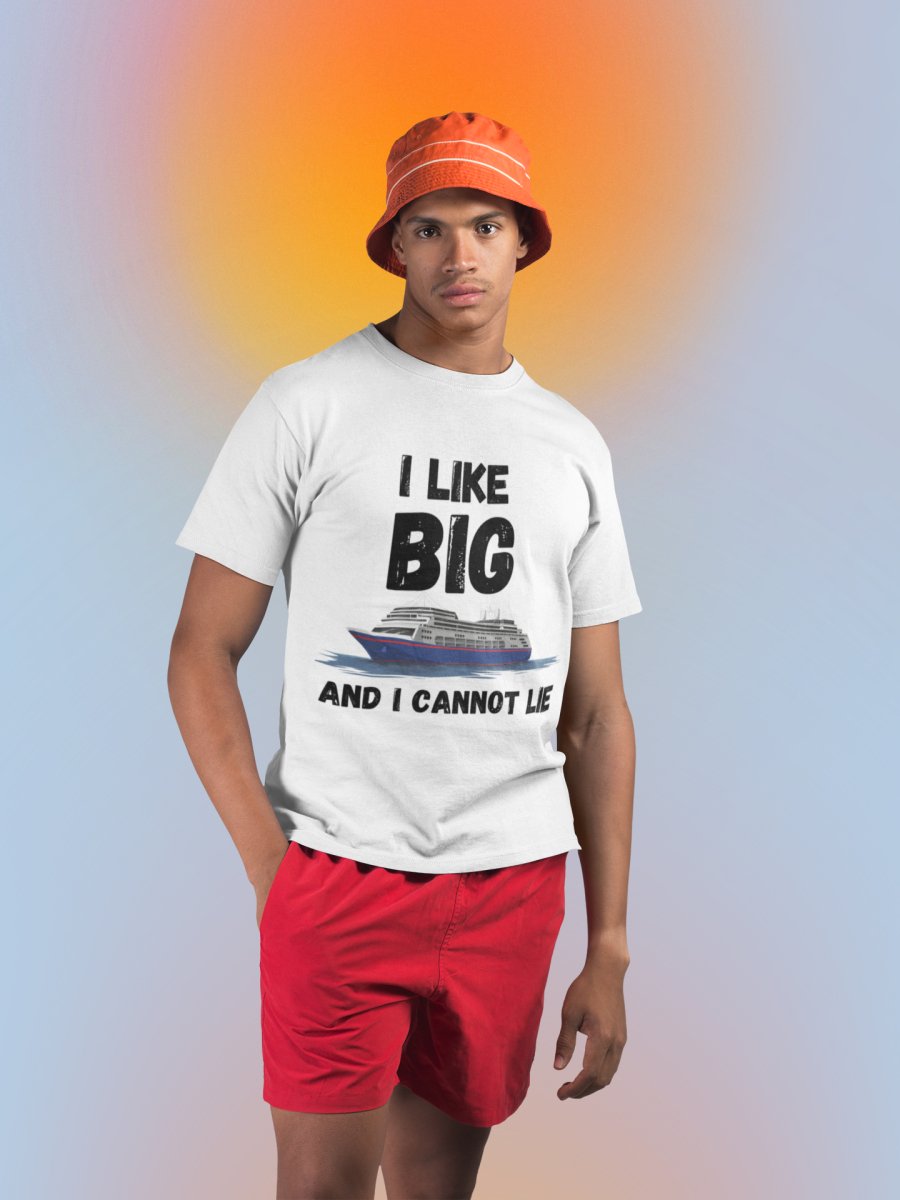 I Like Big Ships and I Cannot Lie T - Shirt in White by the cruise closet