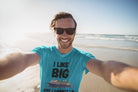 I Like Big Ships and I Cannot Lie T - Shirt in Aqua by the cruise closet