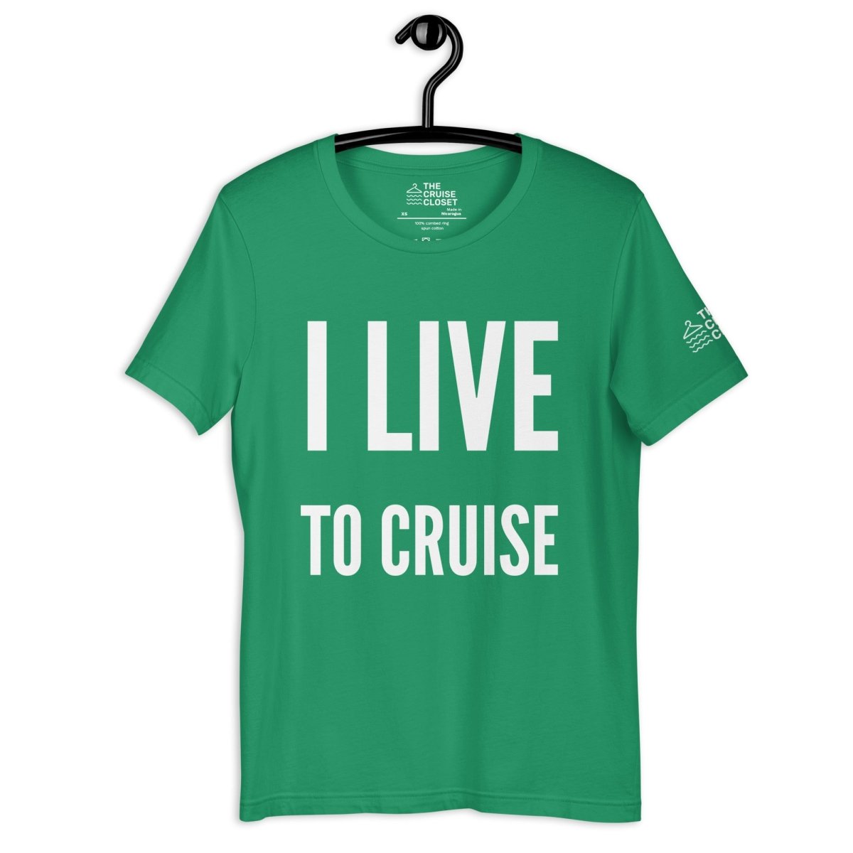 I Live to Cruise T - Shirt in Kelly by the cruise closet