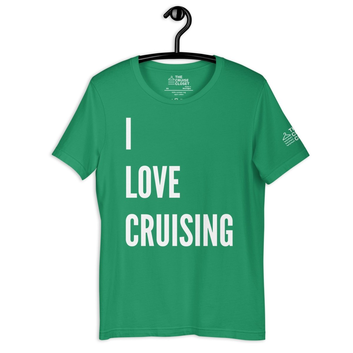 I Love Cruising v.2 T - Shirt in Kelly by the cruise closet