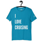 I Love Cruising v.2 T - Shirt in Aqua by the cruise closet