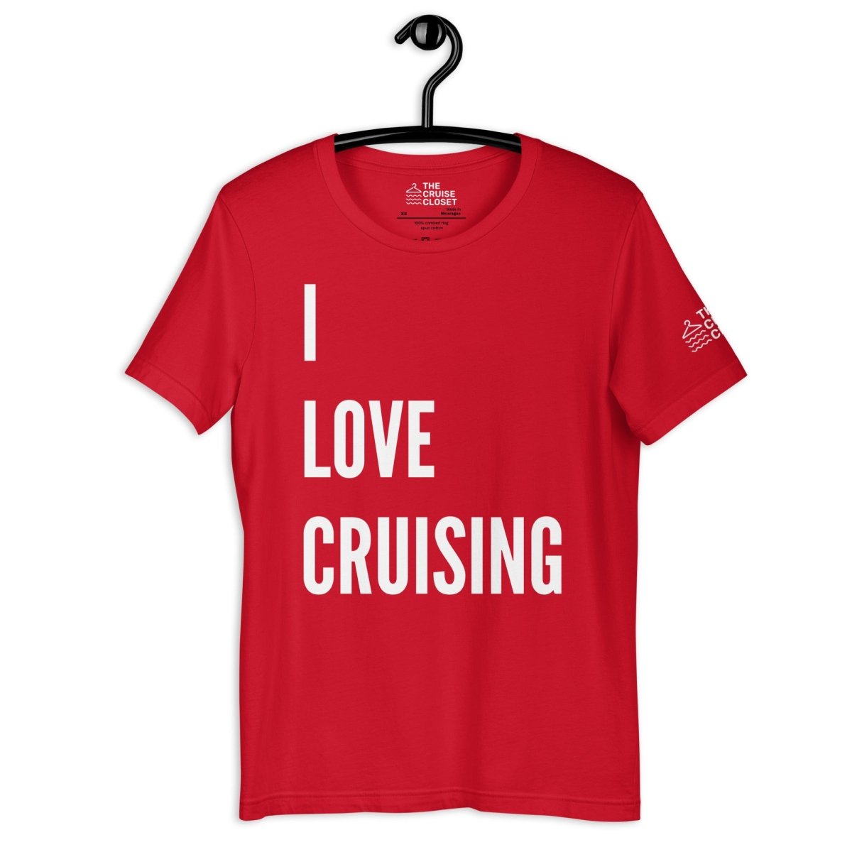 I Love Cruising v.2 T - Shirt in Red by the cruise closet