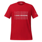 I Love Cruising x5 T - Shirt in Red by the cruise closet