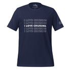 I Love Cruising x5 T - Shirt in Navy by the cruise closet