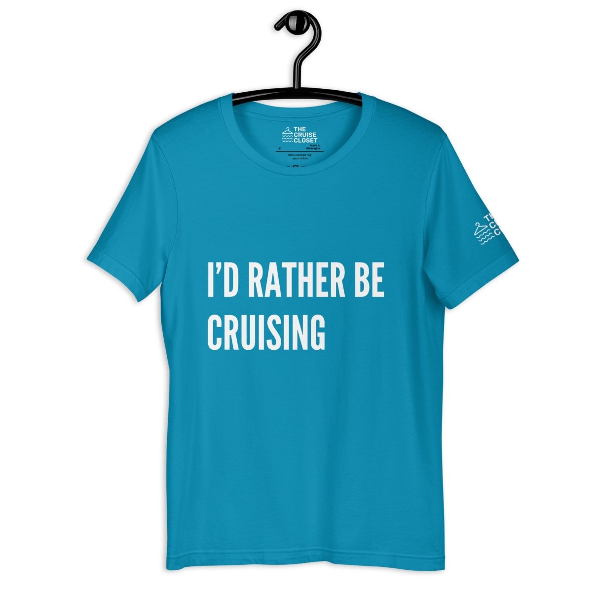 I'd Rather be Cruising T - Shirt in Aqua by the cruise closet