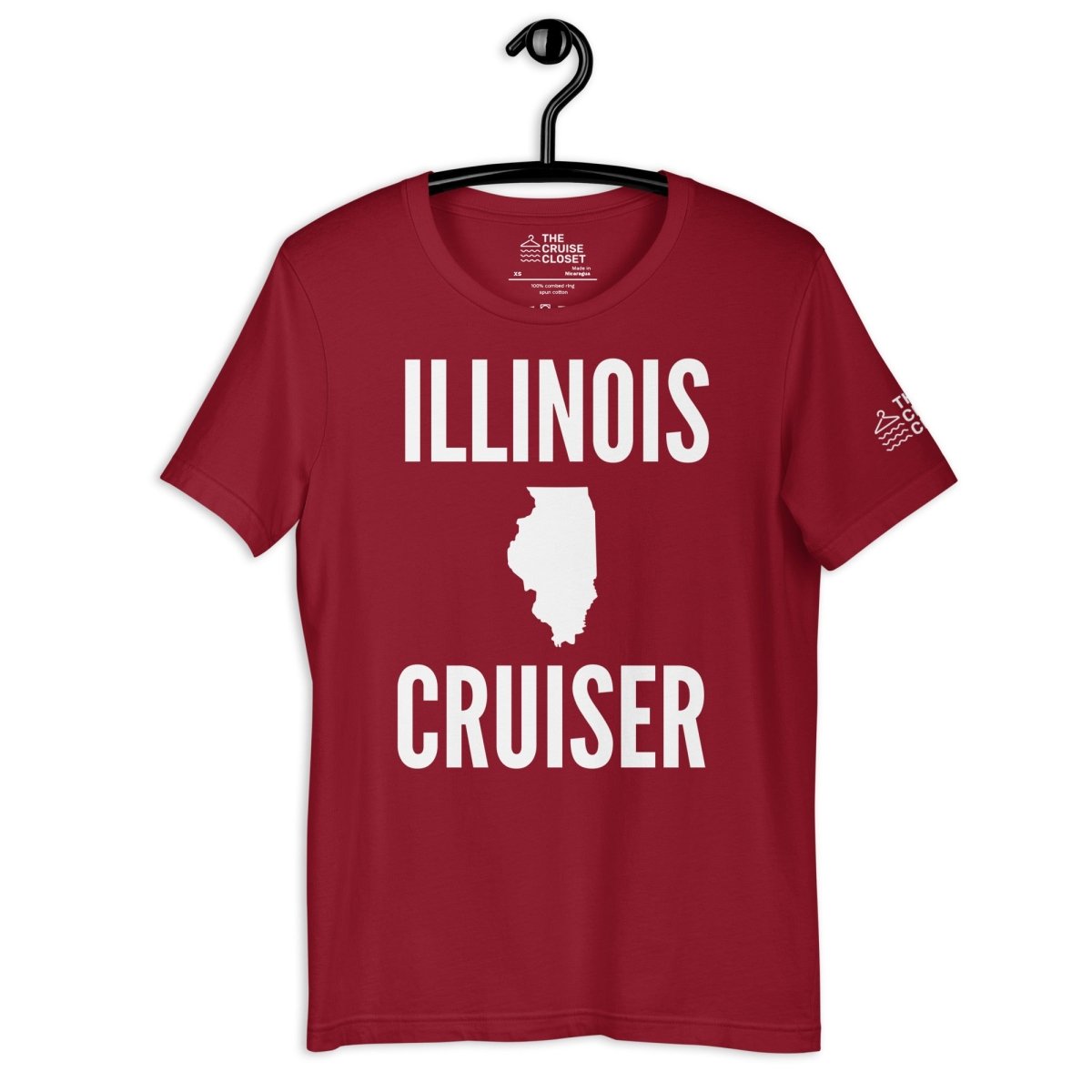 Illinois Cruiser T - Shirt in Cardinal by the cruise closet