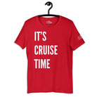 It's Cruise Time T - Shirt in Red by the cruise closet