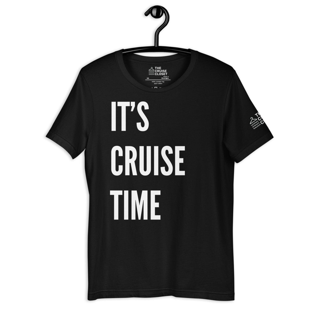 It's Cruise Time T - Shirt in Black by the cruise closet