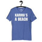 Karma's a Beach T - Shirt in Heather True Royal by the cruise closet