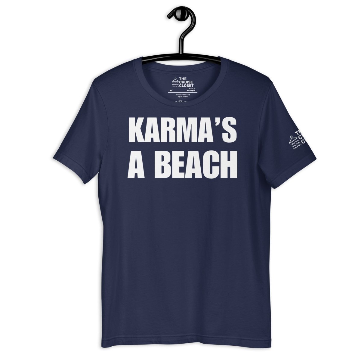 Karma's a Beach T - Shirt in Navy by the cruise closet