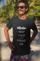 Keep Calm and Cruise On T - Shirt in Black Heather by the cruise closet