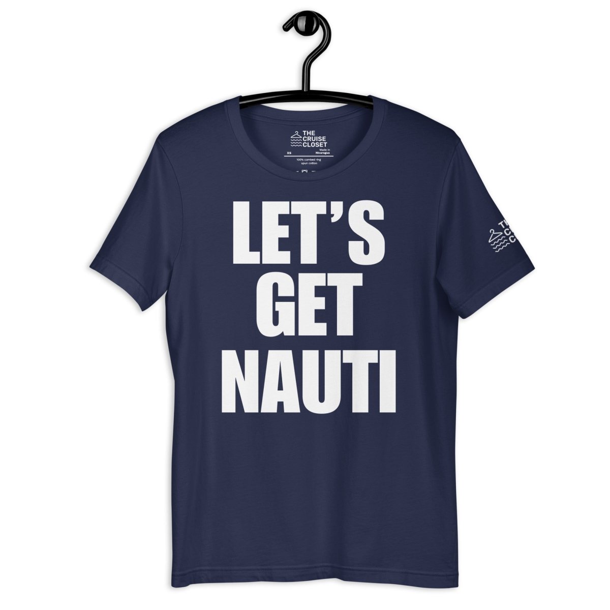 Let's Get Nauti v2 T - Shirt in Navy by the cruise closet