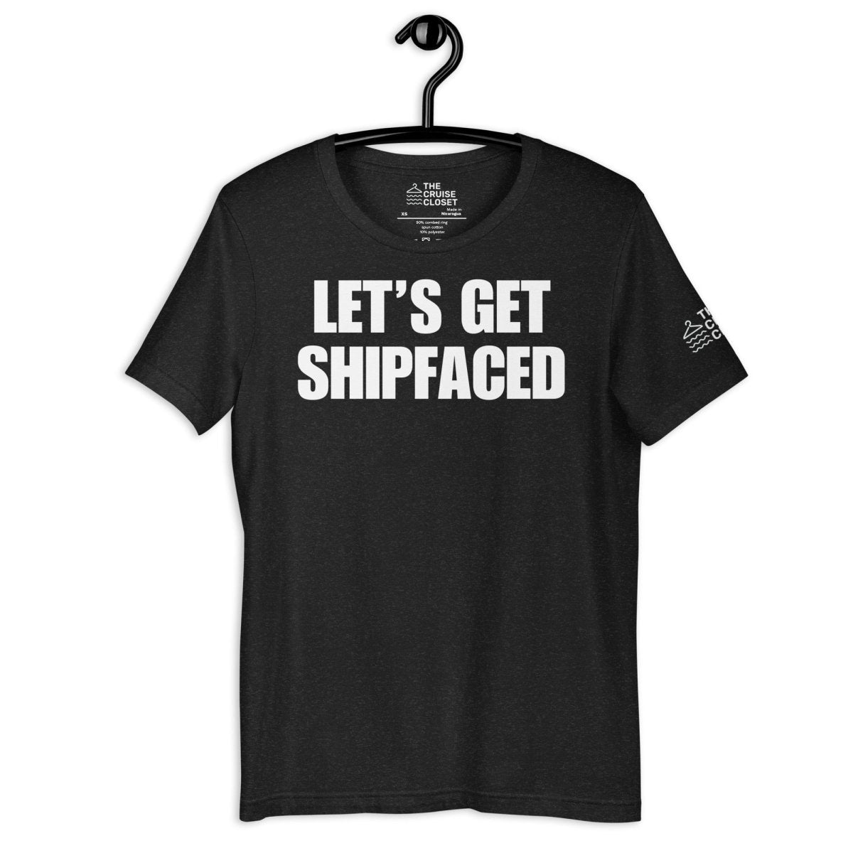 Let's Get Shipfaced v2 T - Shirt in Black Heather by the cruise closet