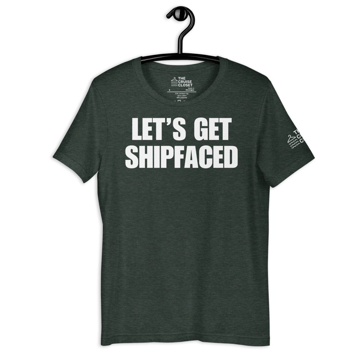 Let's Get Shipfaced v2 T - Shirt in Heather Forest by the cruise closet