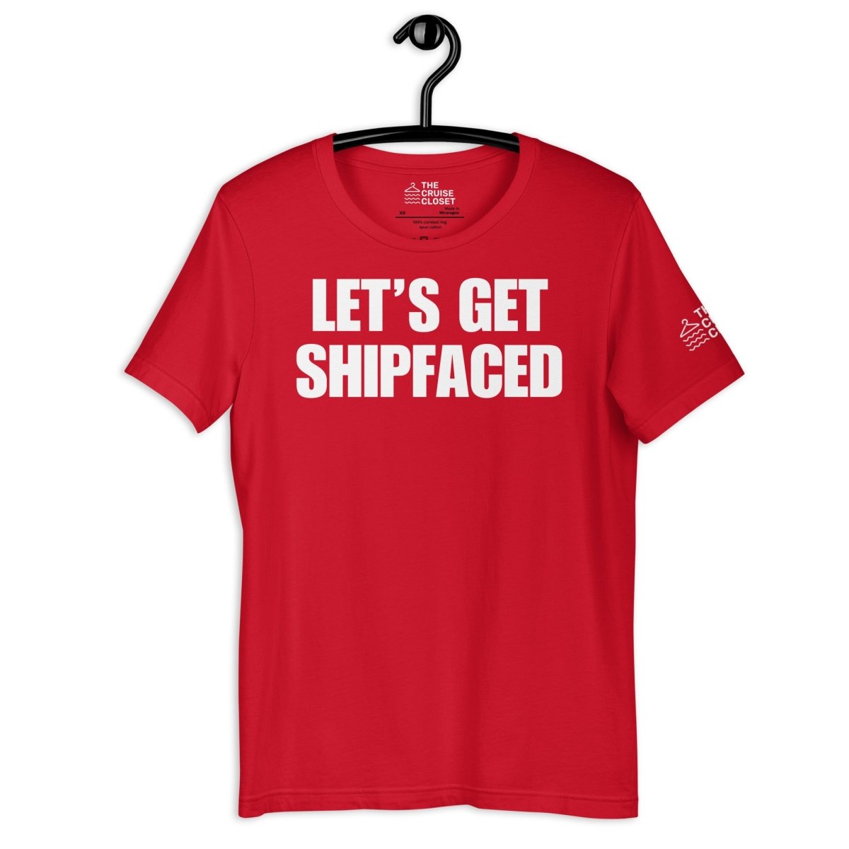 Let's Get Shipfaced v2 T - Shirt in Red by the cruise closet