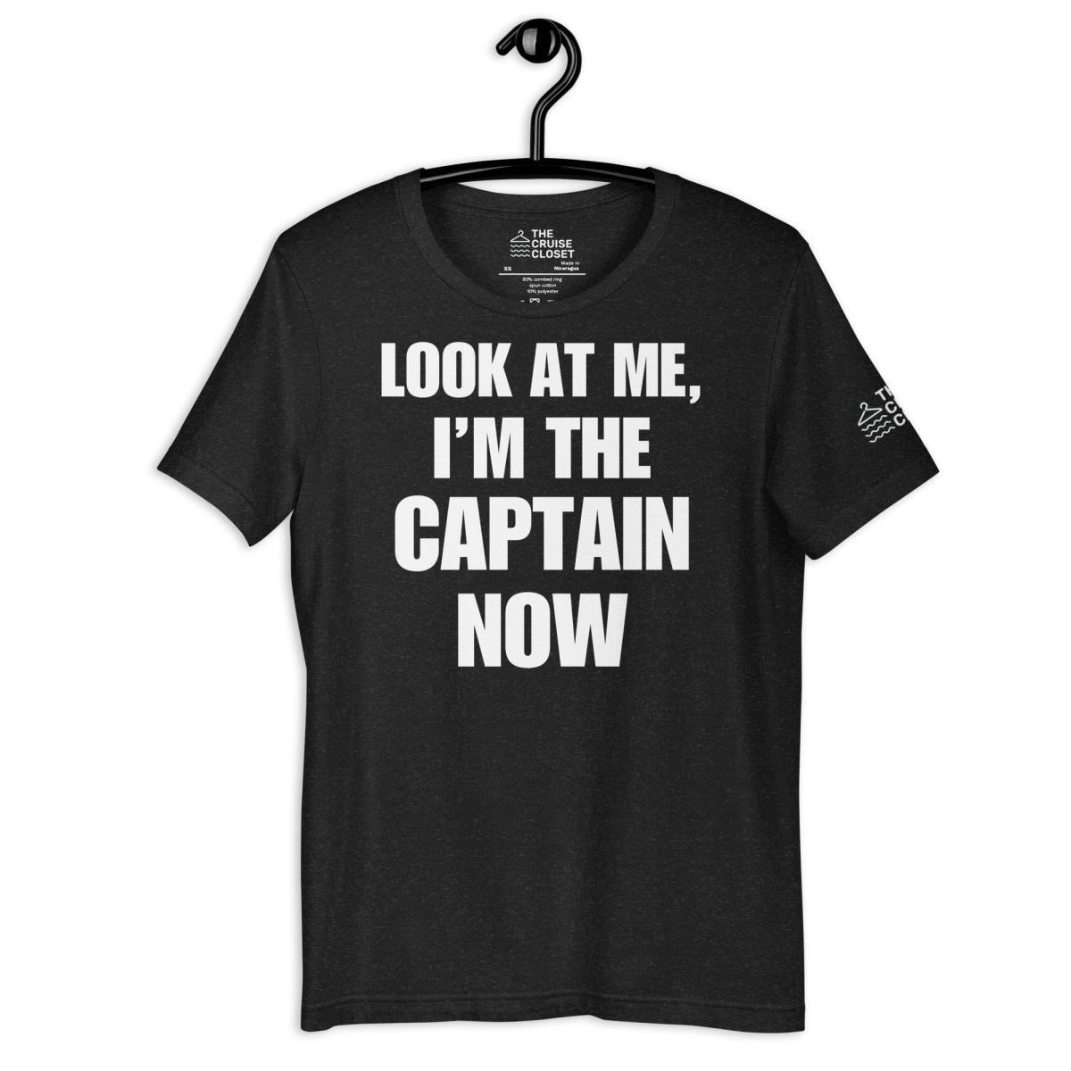 Look at Me, I'm the Captain Now T - Shirt in Black Heather by the cruise closet