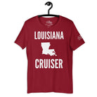 Louisiana Cruiser T - Shirt in Cardinal by the cruise closet