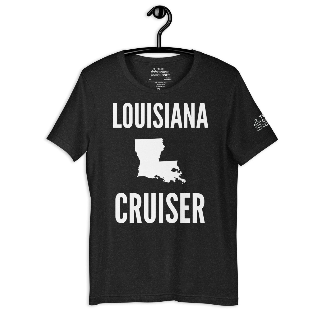 Louisiana Cruiser T - Shirt in Black Heather by the cruise closet