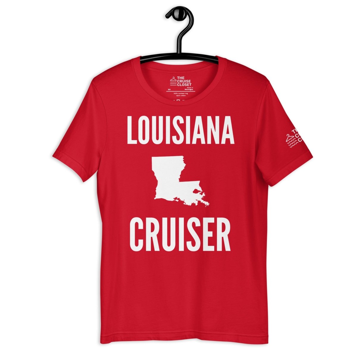 Louisiana Cruiser T - Shirt in Red by the cruise closet