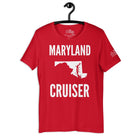 Maryland Cruiser T - Shirt in Red by the cruise closet