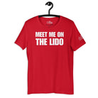 Meet Me on the Lido T - Shirt in Red by the cruise closet