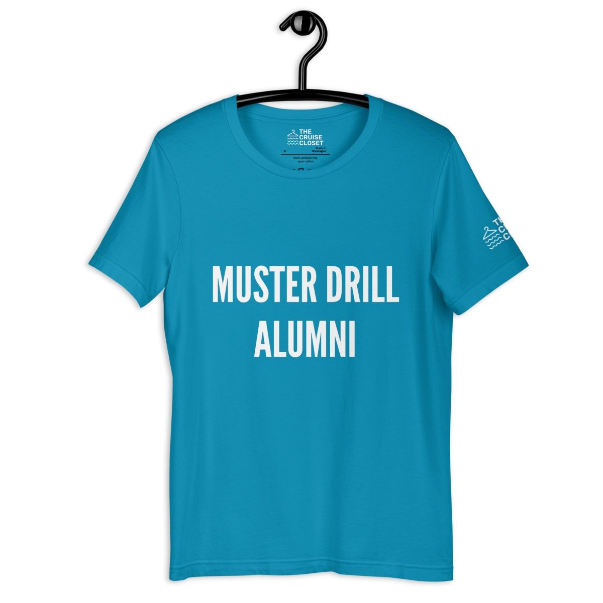 Muster Drill Alumni T - Shirt in Aqua by the cruise closet