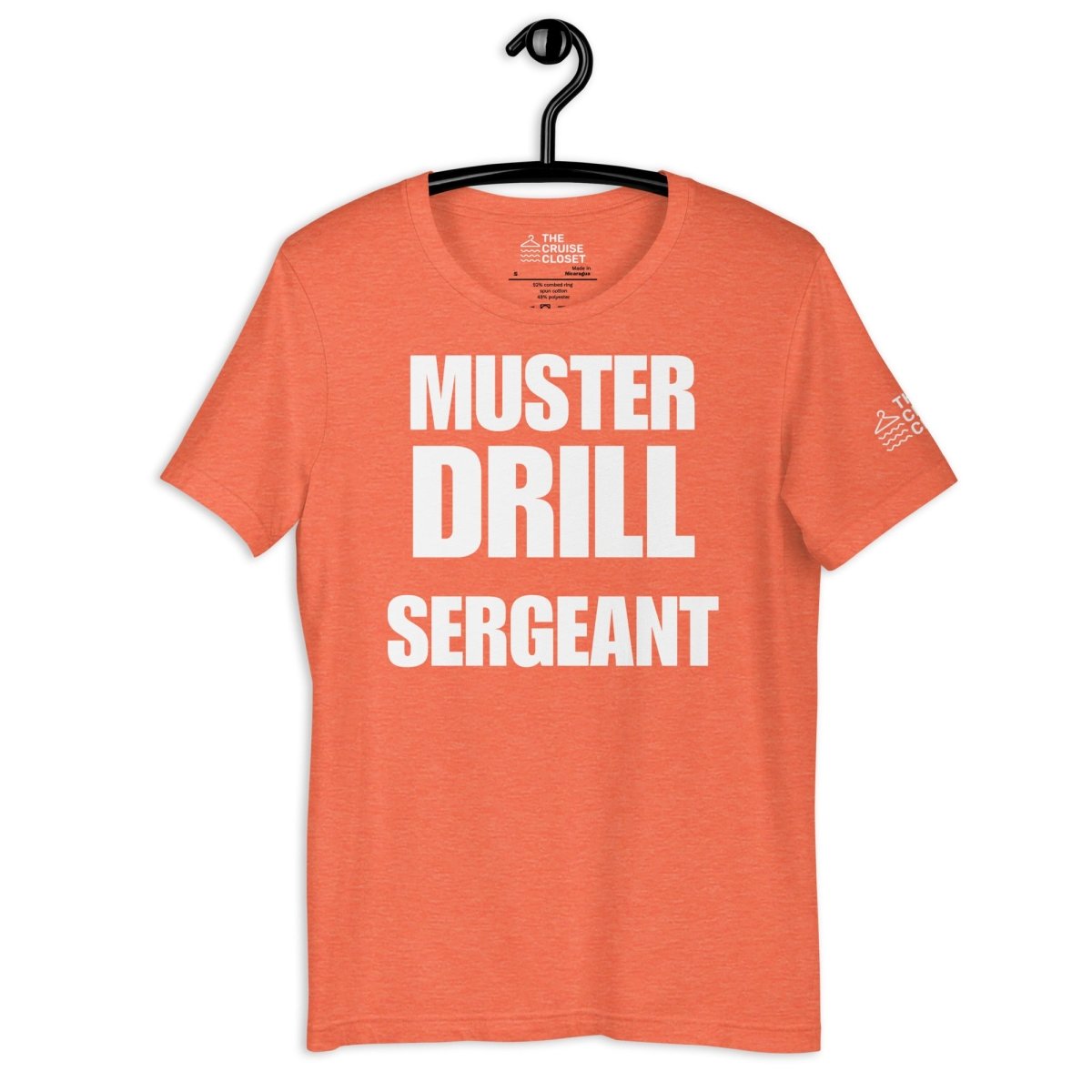 Muster Drill Sergeant T - Shirt in Heather Orange by the cruise closet