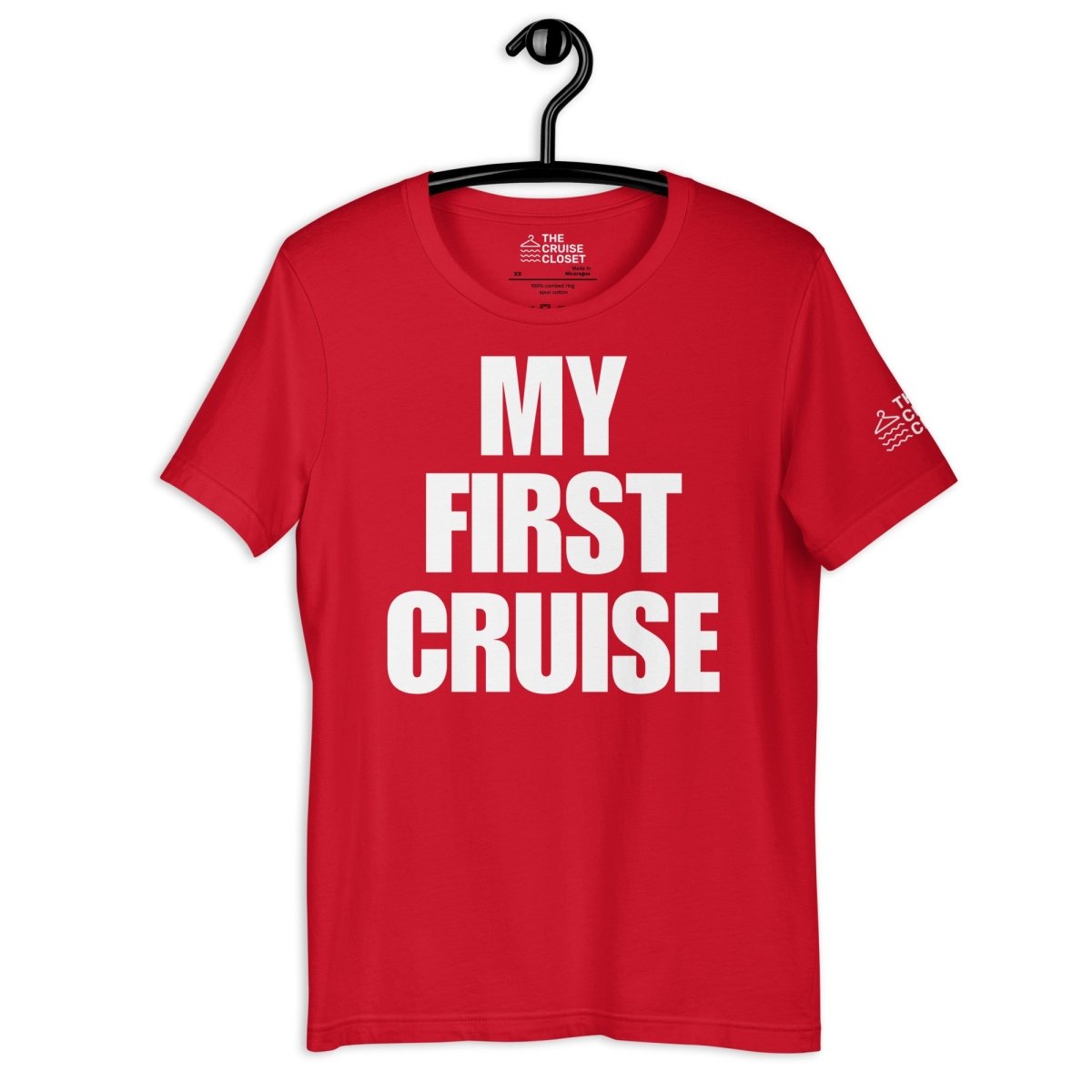 My First Cruise T - Shirt in Red by the cruise closet