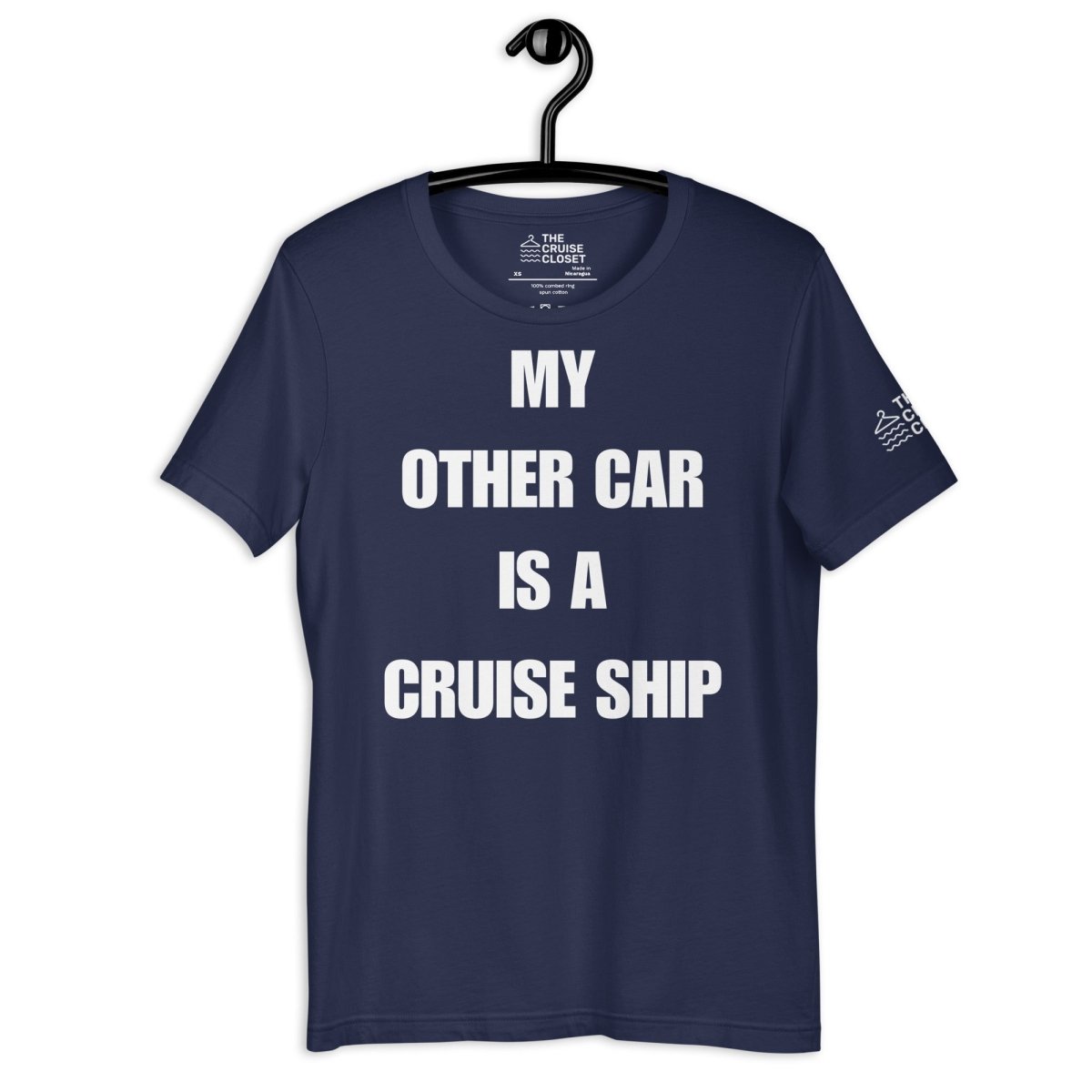 My Other Car is a Cruise Ship T - Shirt in Navy by the cruise closet