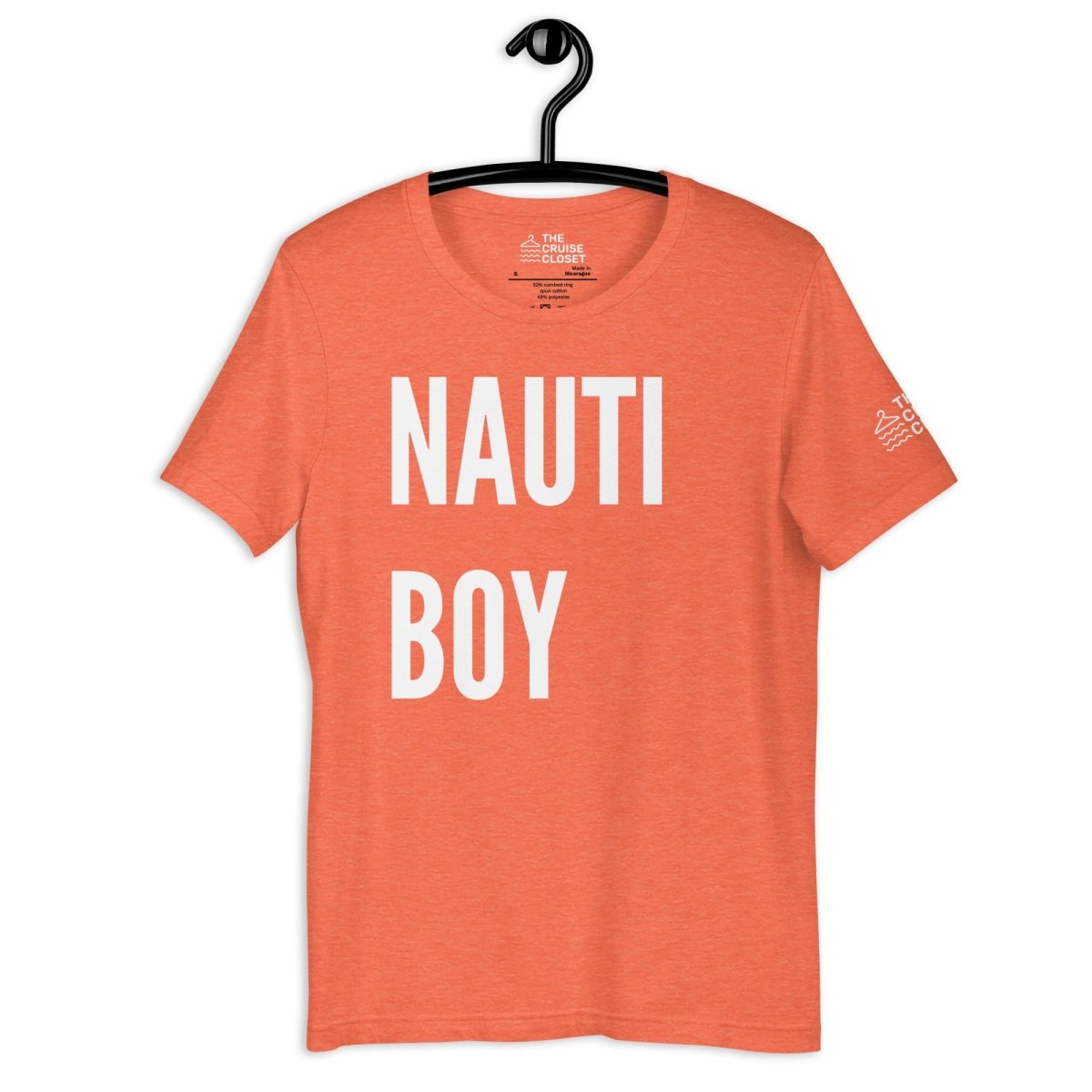 Nauti Boy T - Shirt in Heather Orange by the cruise closet