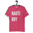 Nauti Boy T - Shirt in Heather Raspberry by the cruise closet