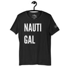 Nauti Gal T - Shirt in Black Heather by the cruise closet