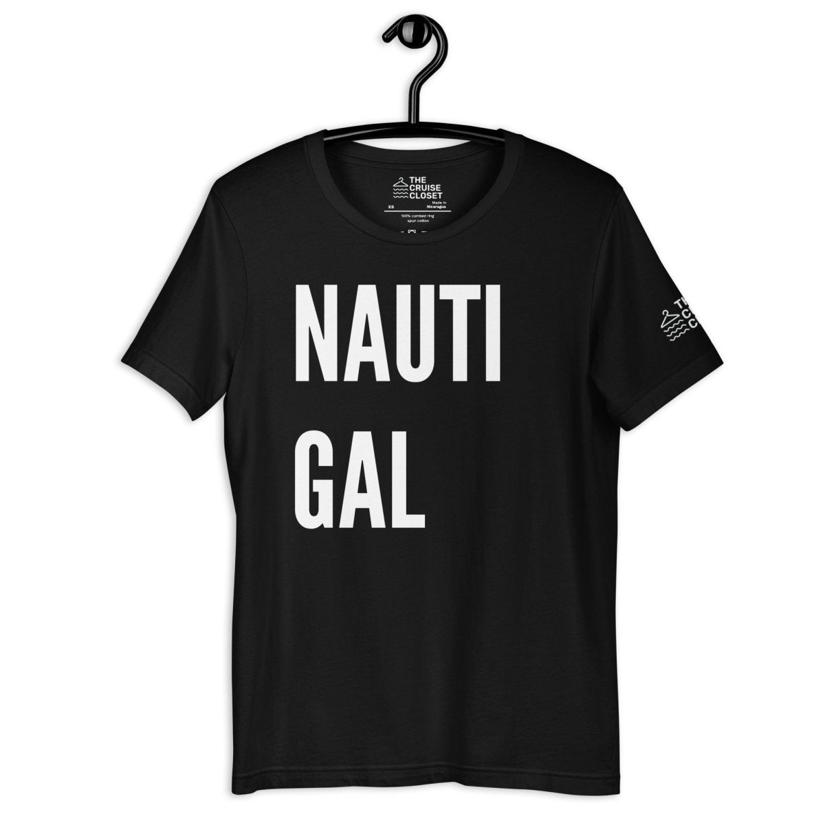 Nauti Gal T - Shirt in Black by the cruise closet