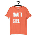 Nauti Girl T - Shirt in Heather Orange by the cruise closet