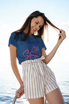 Oh Ship!! T - Shirt in True Royal by the cruise closet