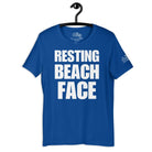 Resting Beach Face v2 T - Shirt in True Royal by the cruise closet