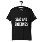 Seas and Greetings T - Shirt in Black by the cruise closet