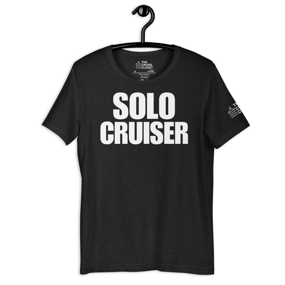 Solo Cruiser T - Shirt in Black Heather by the cruise closet