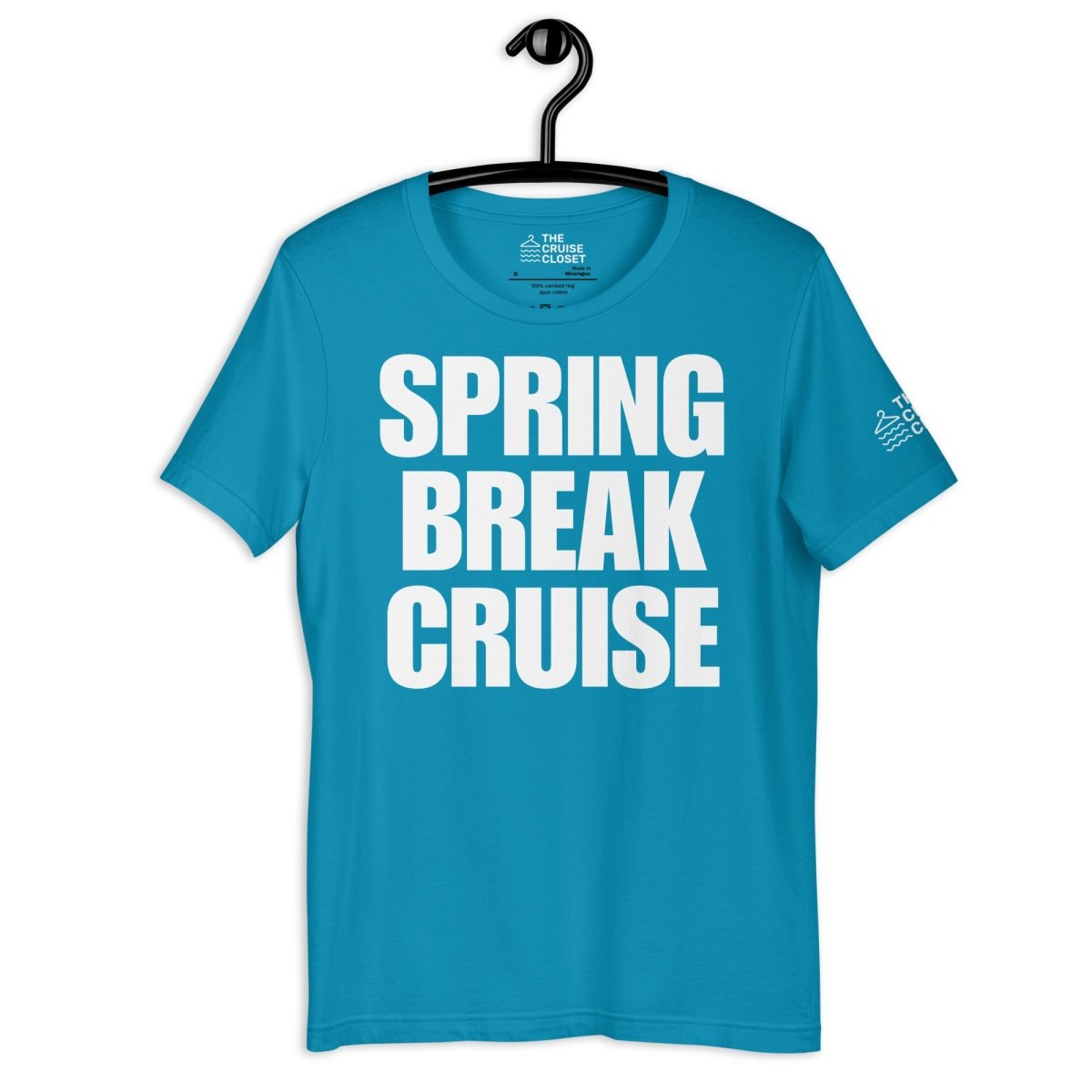 Spring Break Cruise T - Shirt in Aqua by the cruise closet