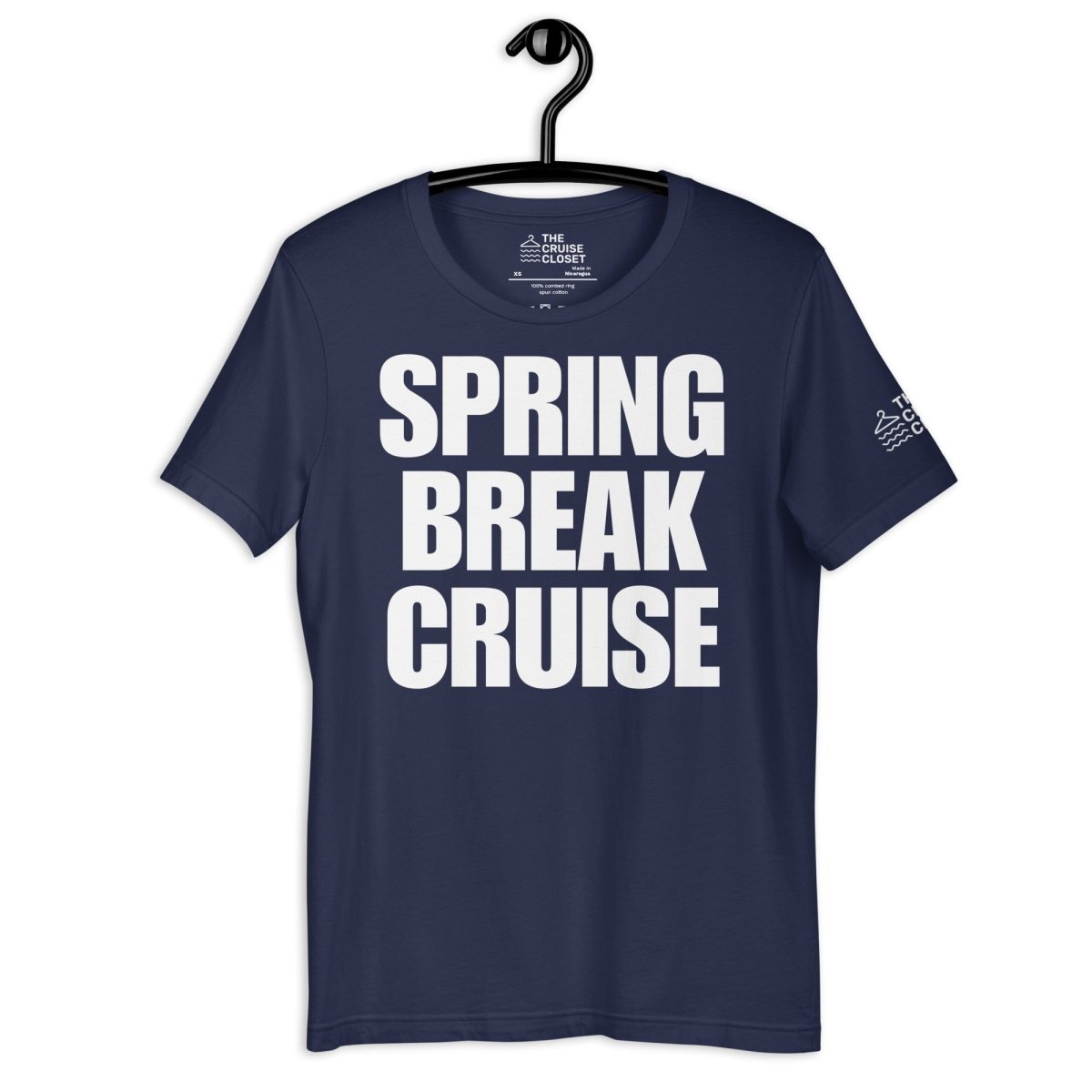 Spring Break Cruise T - Shirt in Navy by the cruise closet