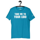 Take Me to Your Lido T - Shirt in Aqua by the cruise closet