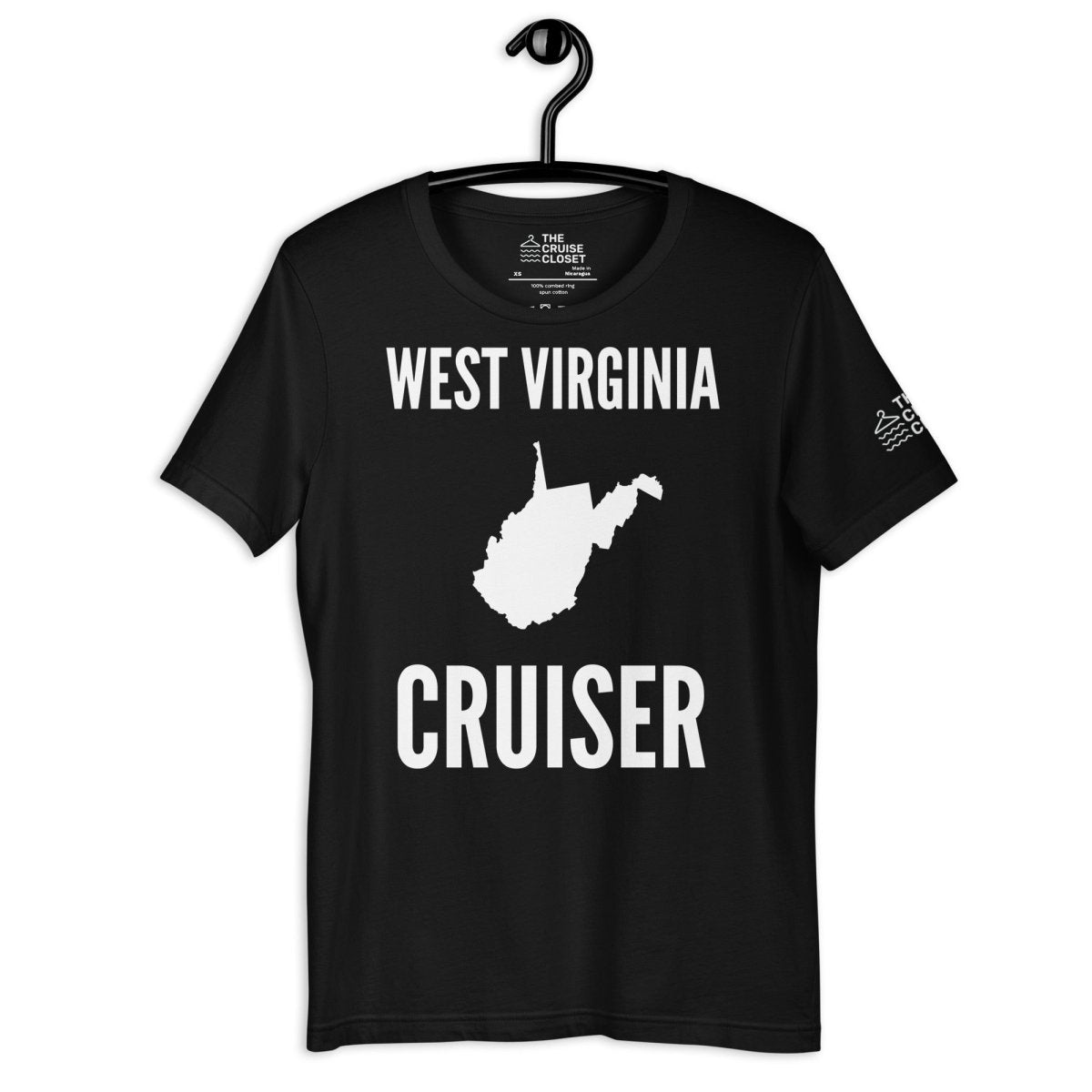 West Virginia Cruiser T - Shirt in Black by the cruise closet