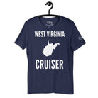 West Virginia Cruiser T - Shirt in Navy by the cruise closet