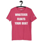 Whatever Floats Your Boat T - Shirt in Heather Raspberry by the cruise closet