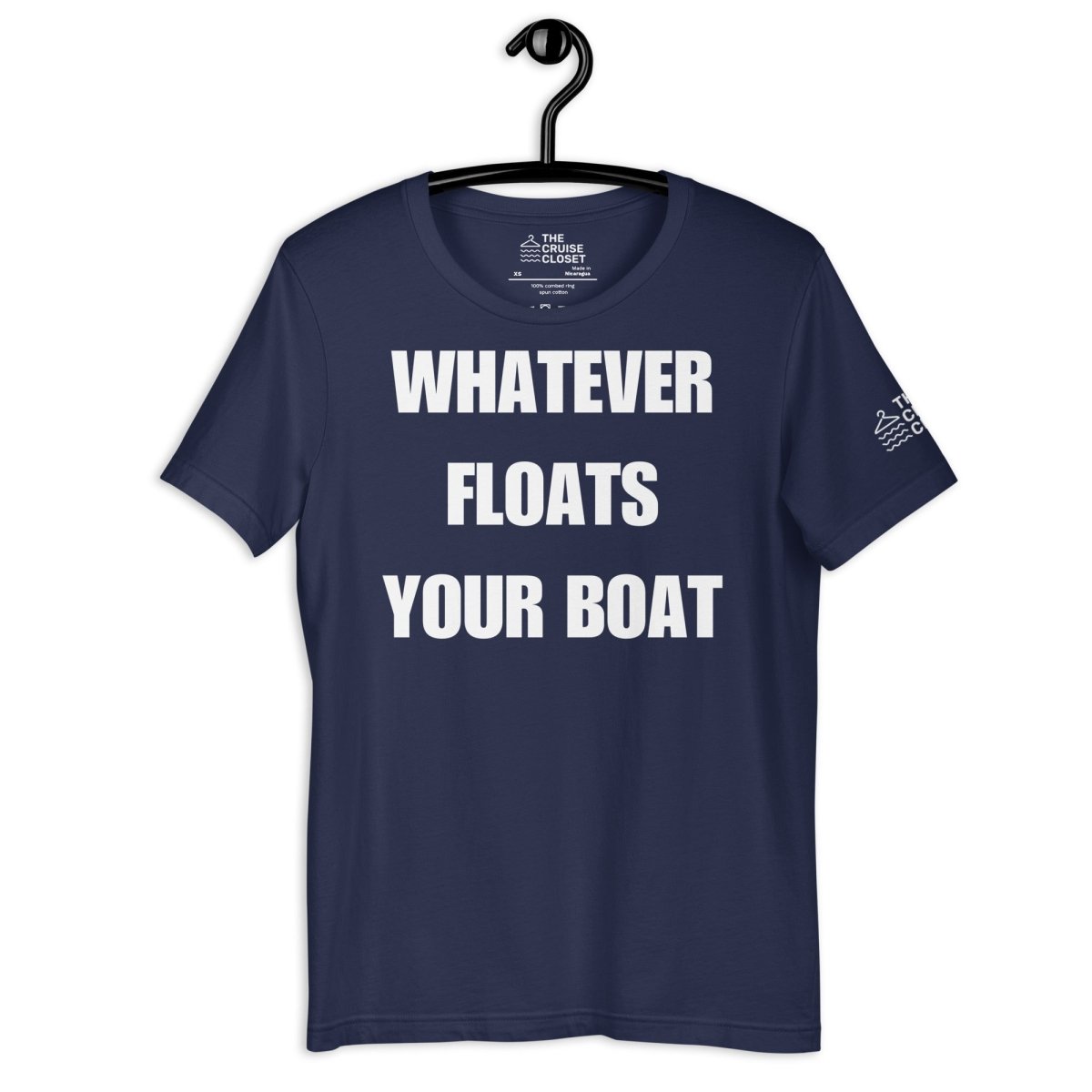 Whatever Floats Your Boat T - Shirt in Navy by the cruise closet